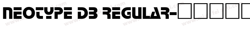 Neotype DB Regular字体转换